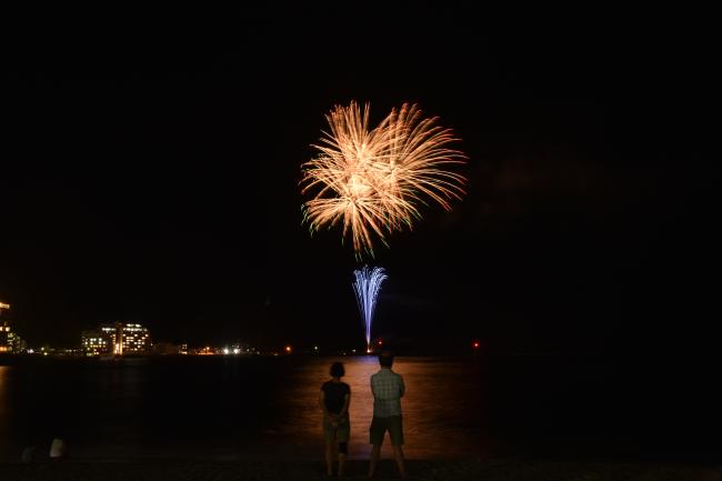 連夜の花火IN天津小湊2023の打ち上げ花火3