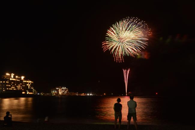 連夜の花火IN天津小湊2023の打ち上げ花火6