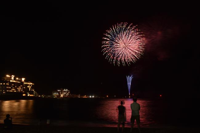 連夜の花火IN天津小湊2023の打ち上げ花火7