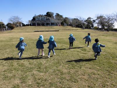 園外保育一戦場公園「よーい、どん！」