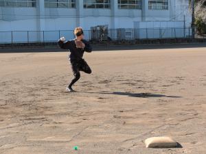 平沢選手守備練習