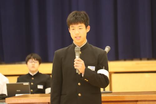 生徒会長挨拶