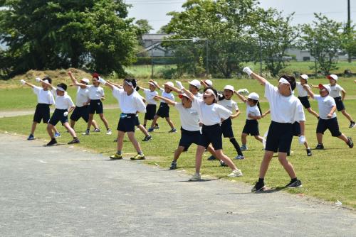 小学部　応援白組