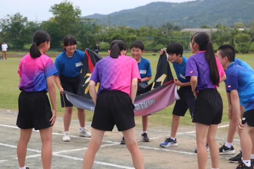 部活動行進卓球