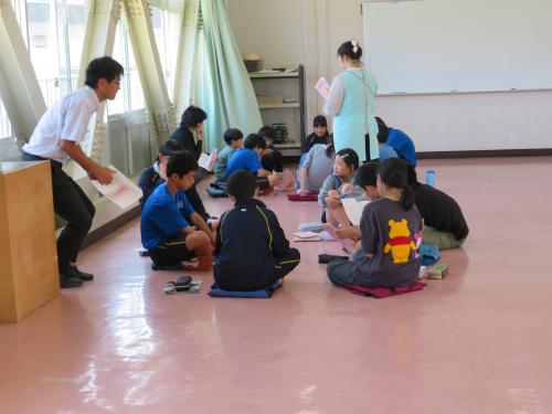 事前集会での話し合い