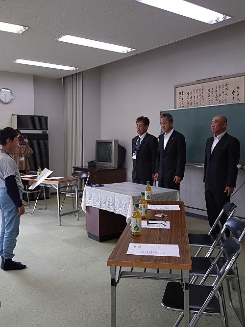 児童代表あいさつ