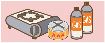 燃料の備蓄品のイラスト