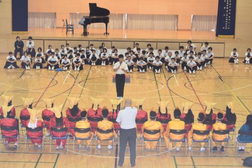 生徒会長による歓迎の言葉