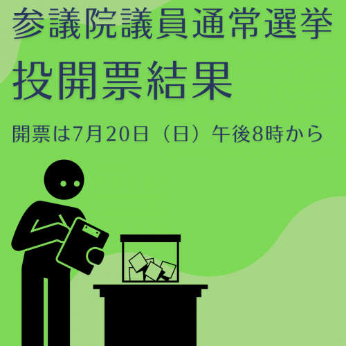 参議院議員通常選挙の投開票結果にアクセスするバナー画像