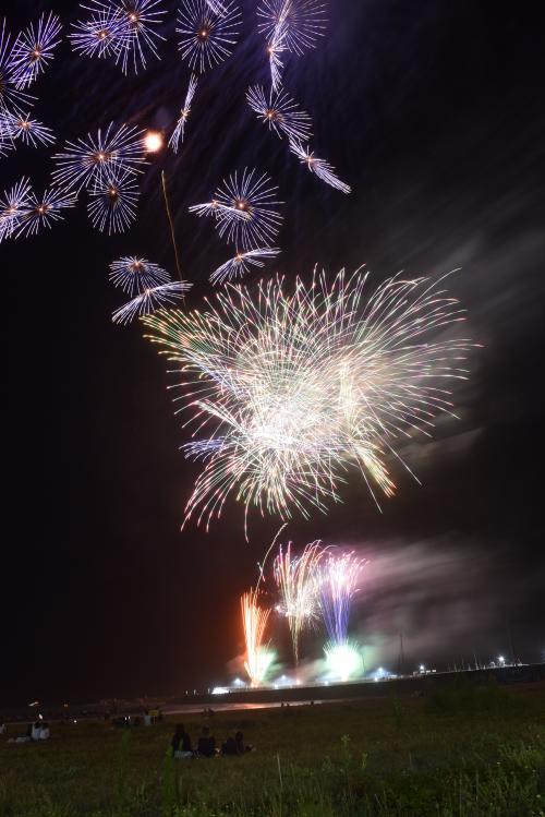 鴨川市民花火大会の打ち上げ花火の写真13
