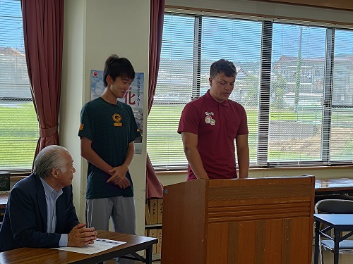 マ市学生お礼のことば