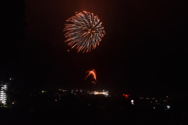 江見納涼花火大会の花火の写真5