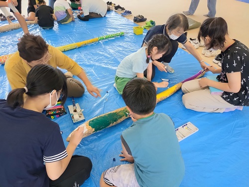 長ヒョウタンアート作成3
