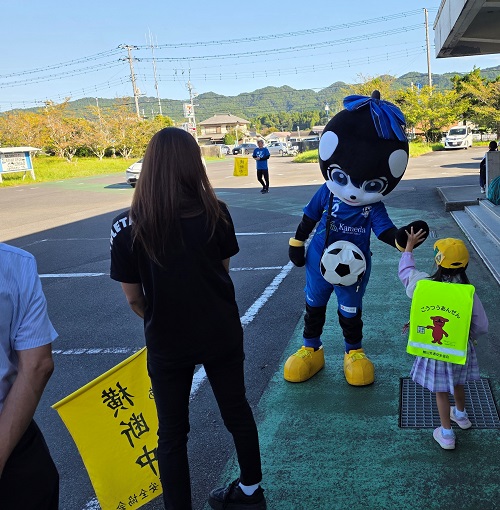 オルルンあいさつ運動（長狭学園2）