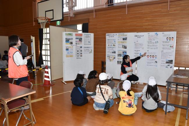 災害ボランティア活動の紹介等をする鴨川市社会福祉協議会
