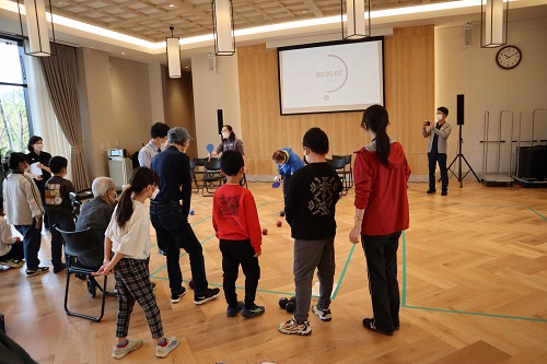 ボッチャ交流会の様子1