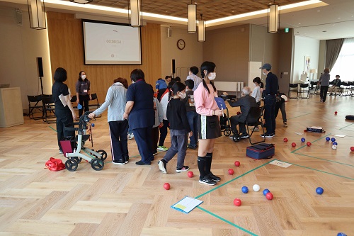 ボッチャ交流会の様子2