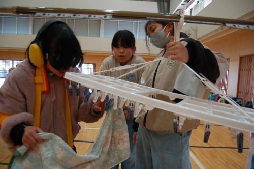 洗濯ものをほす