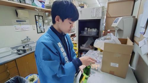 亀田酒造での職場体験