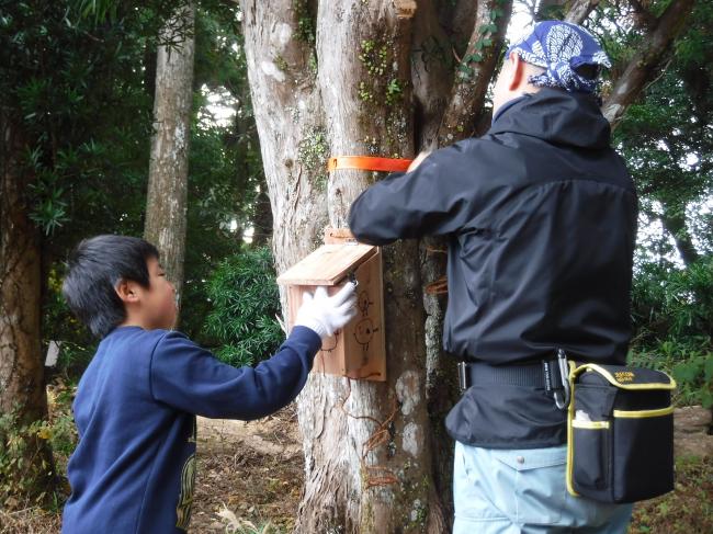 野鳥の巣箱作成会８