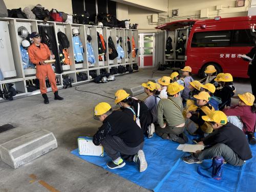 消防署員からの説明