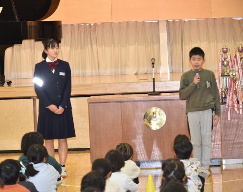 児童生徒会役員の話