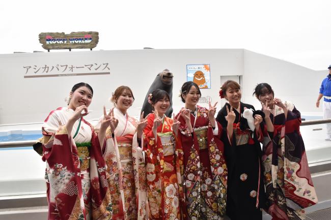 アシカとの記念撮影5