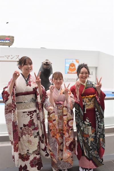 アシカとの記念撮影6