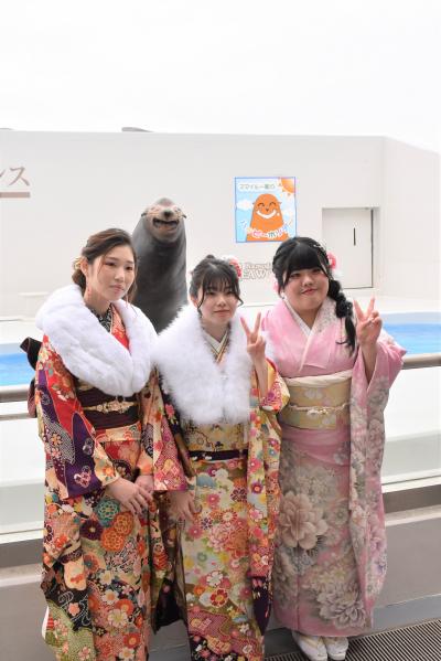 アシカとの記念撮影8