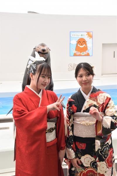 アシカとの記念撮影20