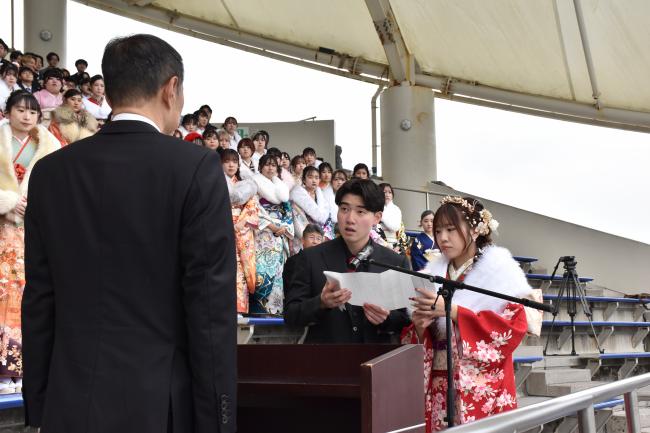 代表謝辞の様子