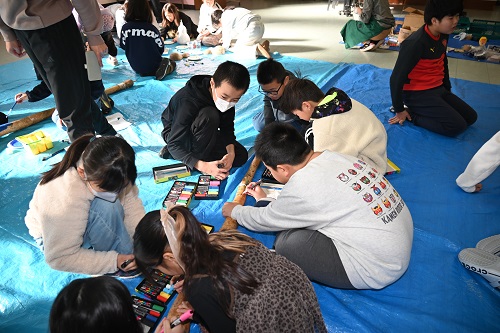 長ヒョウタン作成中2