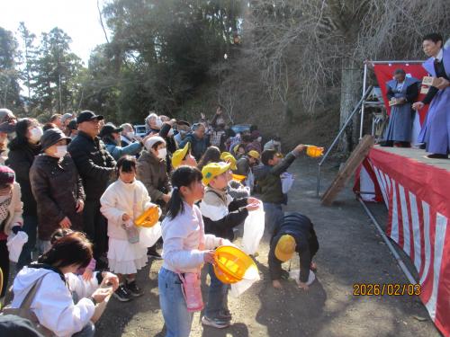 県会議員さんの豆まき