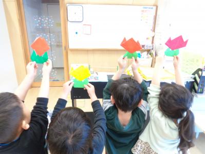 チューリップできたよ！