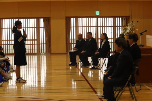 生徒代表の言葉