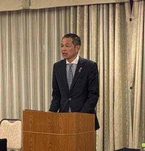 鴨川市の現状についてお話をした佐々木市長