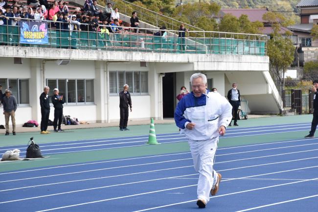 参加者最高齢の方の写真