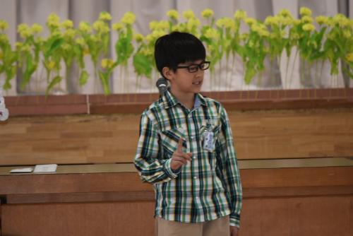 1年生を迎える言葉