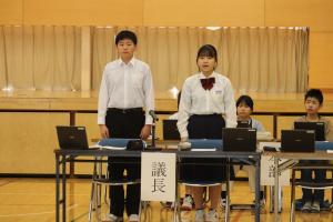 生徒総会　議長