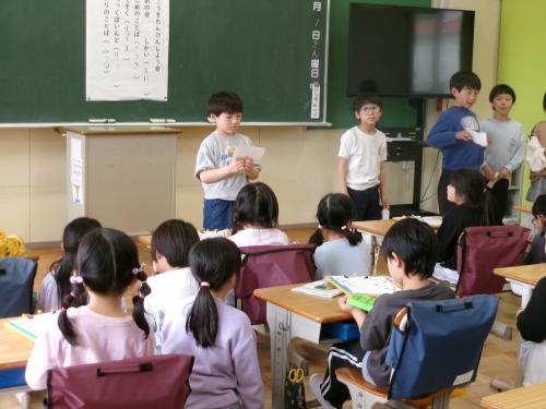 会の運営をする2年生