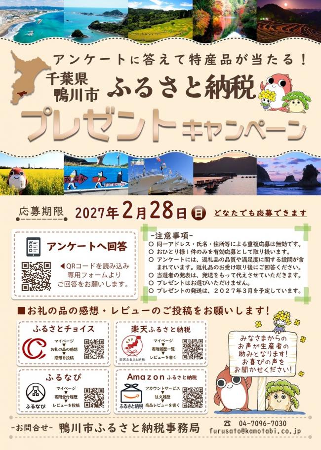 プレゼントキャンペーンリーフレット表