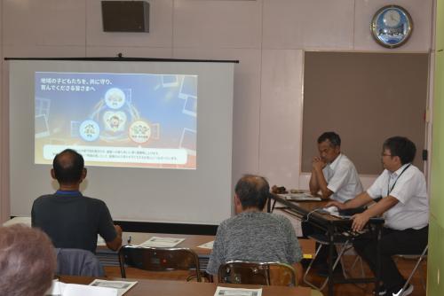 教頭による学校経営説明