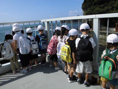 海中公園に遠足「おさかな見えたよ！「