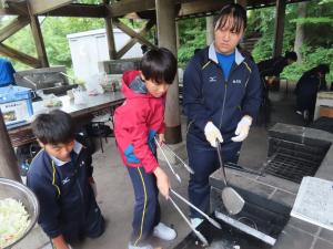 野外炊飯