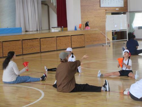 親子でボール運動