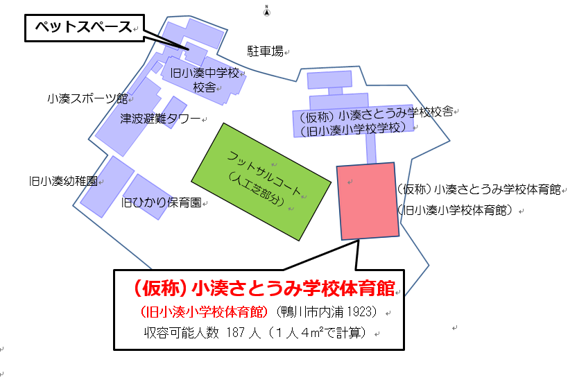 （仮称）小湊さとうみ学校配置図