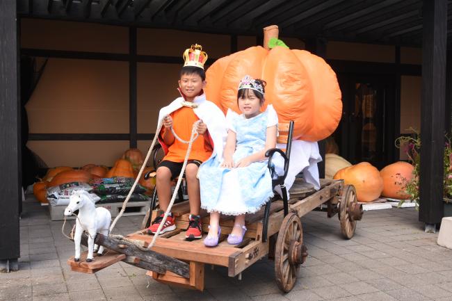 かぼちゃの馬車は子どもに大人気