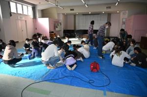 長ヒョウタン作成中1