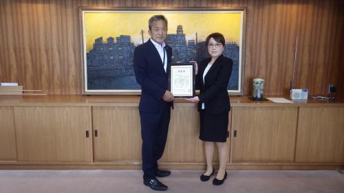 大野　梓氏　受賞報告